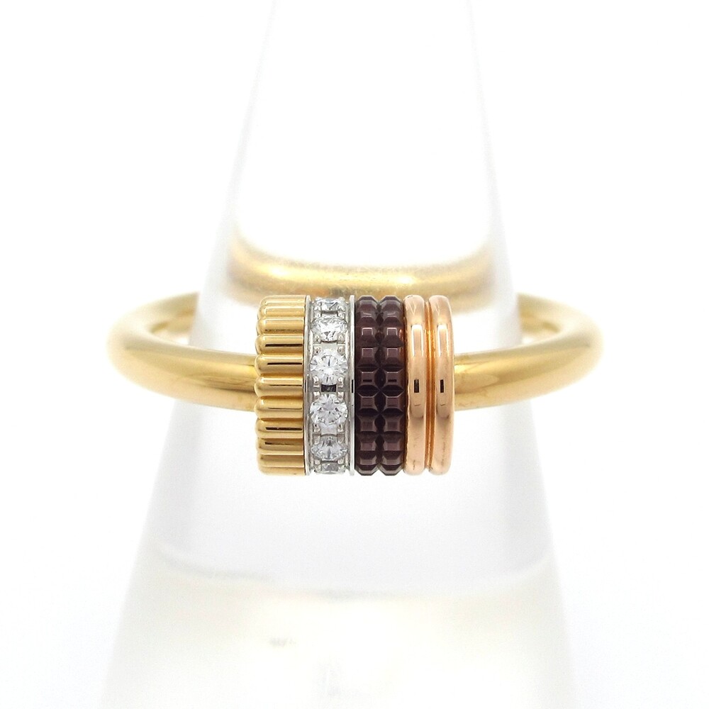 Boucheron Cattle Classic Ring Ring JRG03331 18K Tri-color Brown PVD Diamond